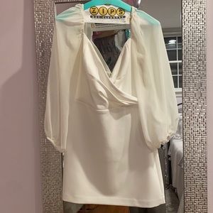 Cocktail white dress